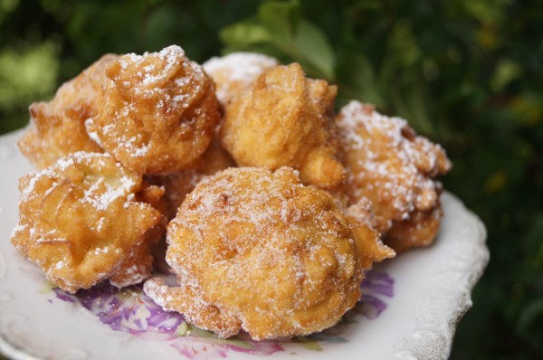 homemade apple fritters