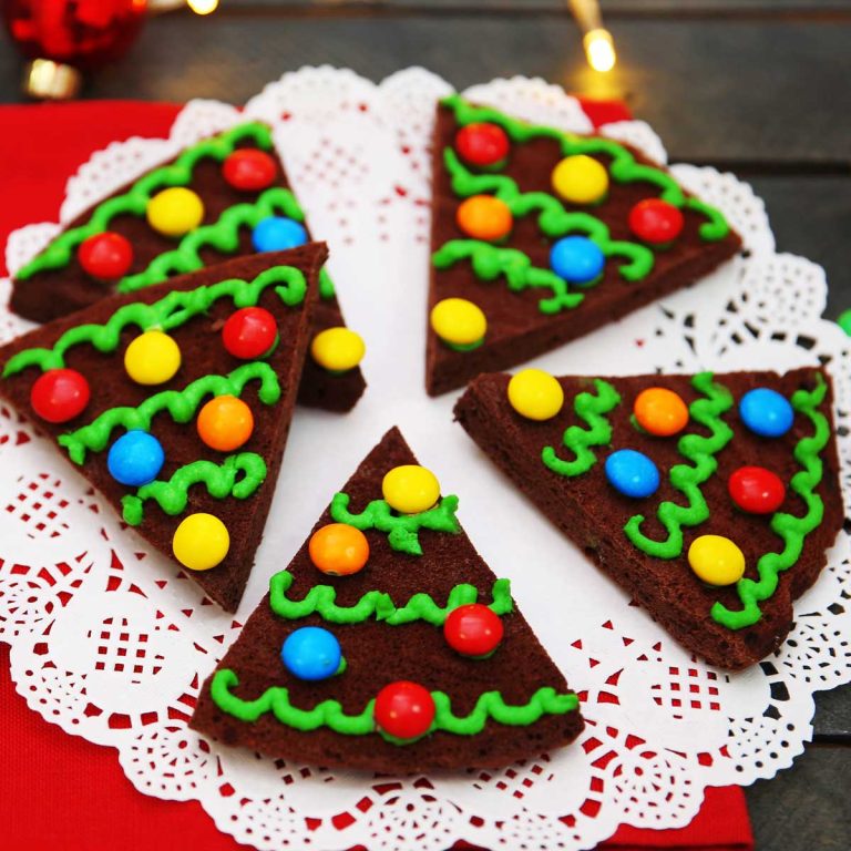 Christmas Tree Brownies (Easy Homemade Brownies)