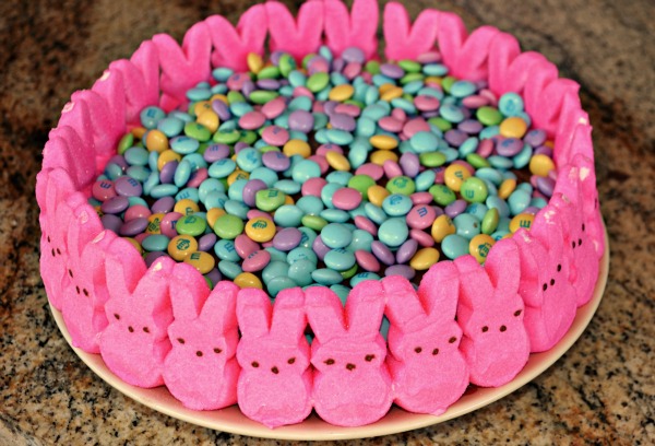 Easter Candy Cake with Peeps!