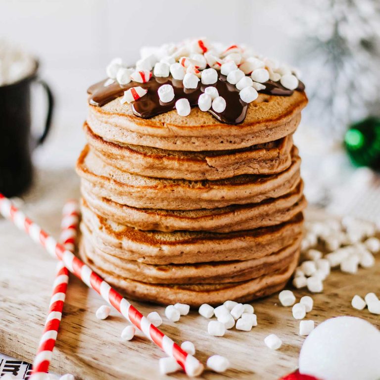 hot chocolate pancakes