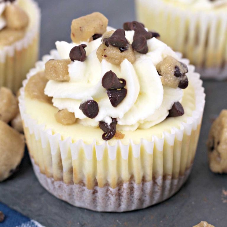 Easy Mini Cookie Dough Cheesecake Cups