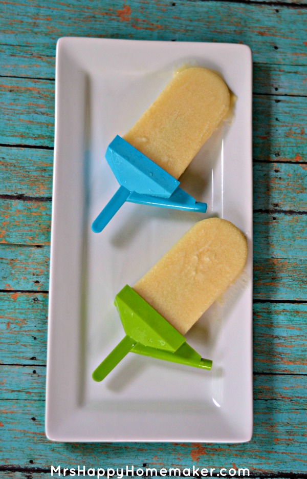 Pineapple Cream Ice Pops