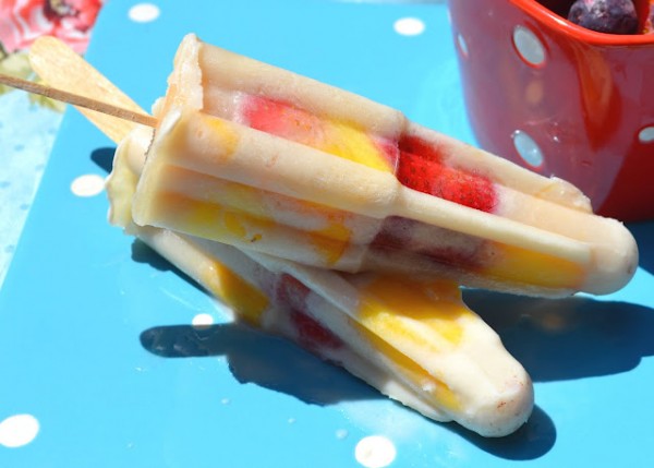 5 Ingredient Creamy Tropical Ice Pops