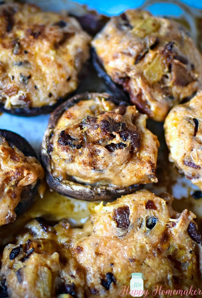 Bacon Cheddar Stuffed Mushrooms