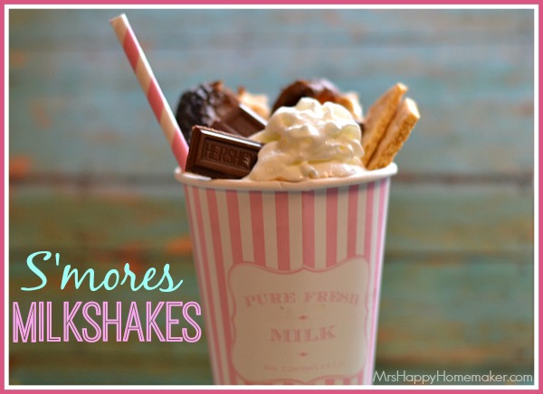 Easy S’mores Milkshakes